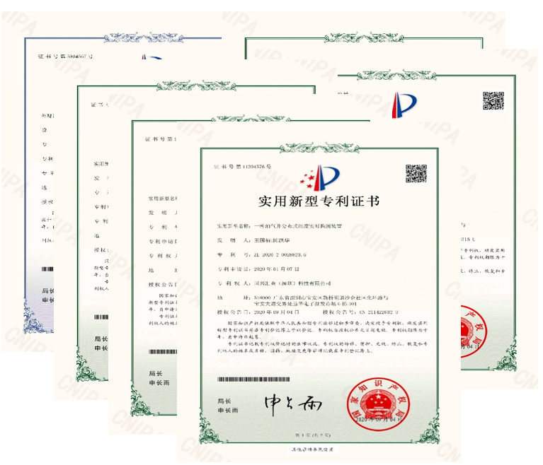 Granted more than 30 intellectual property certificates, including invention patents and utility model patents in the distributed optical fiber monitoring field. 
